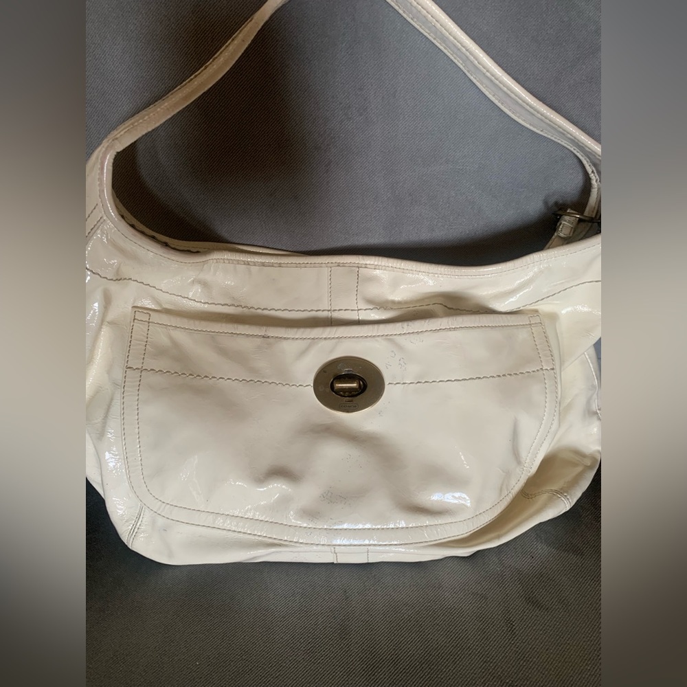 Coach Ergo Large Patent Leather Hobo Purse